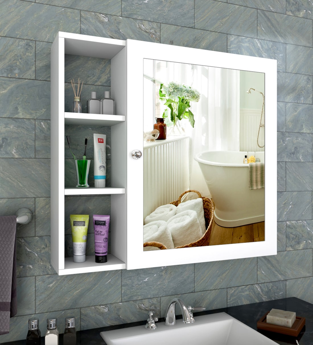 Bathroom deals cabinet pepperfry