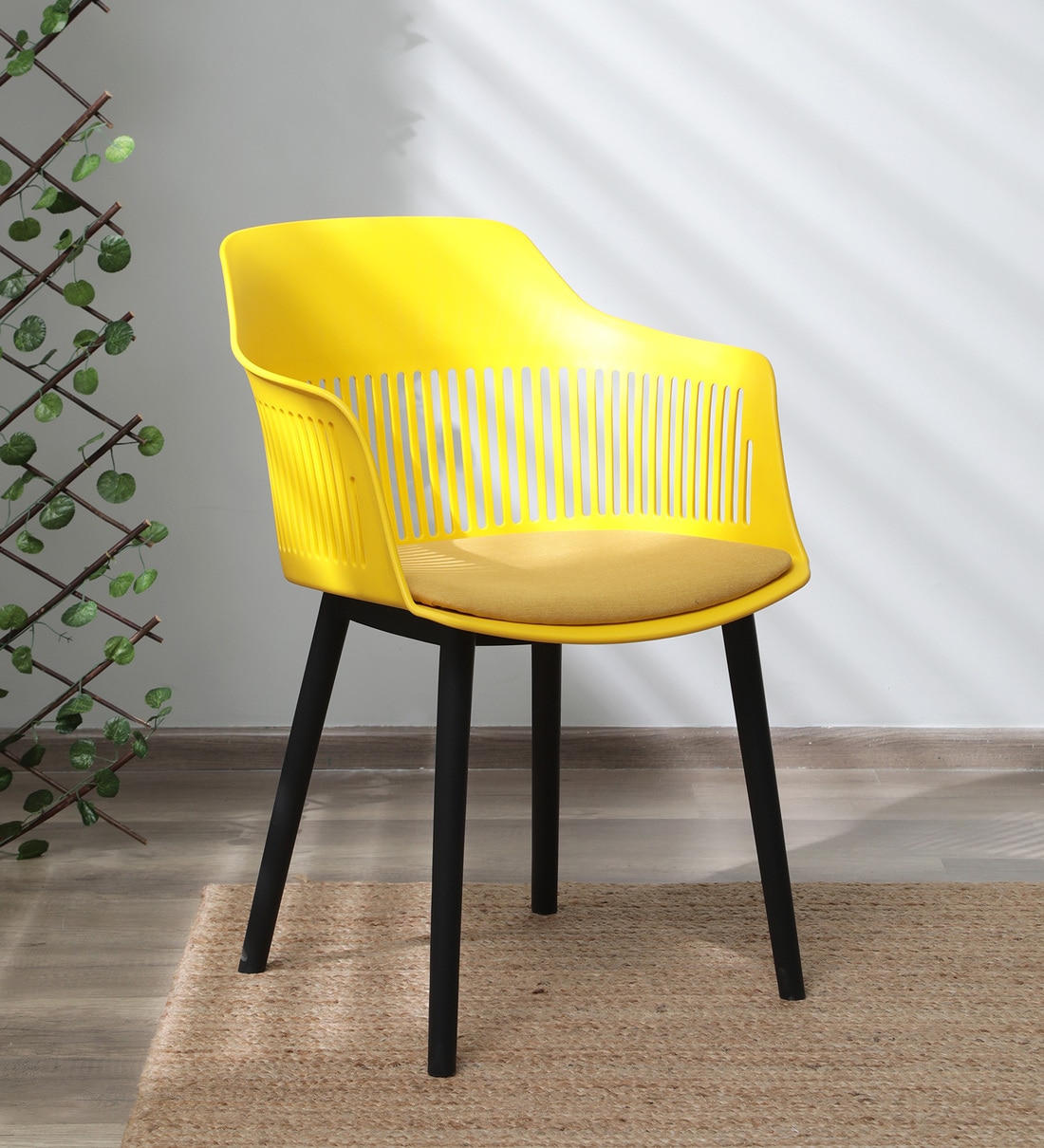 Buy Aesthetic Fiber Iconic Chair in Yellow Matte Colour at 20% OFF by ...