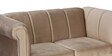 Aelber Velvet 2 Seater Sofa In Beige Colour