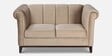 Aelber Velvet 2 Seater Sofa In Beige Colour