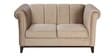 Aelber Velvet 2 Seater Sofa In Beige Colour