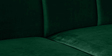 Aelber Velvet 2 Seater Sofa In Dark Green Colour