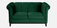 Aelber Velvet 2 Seater Sofa In Dark Green Colour