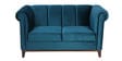 Aelber Velvet 2 Seater Sofa In Teal Blue Colour
