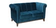 Aelber Velvet 2 Seater Sofa In Teal Blue Colour