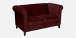 Aelber Velvet 2 Seater Sofa In Wine Red Colour