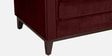Aelber Velvet 2 Seater Sofa In Wine Red Colour