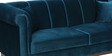 Aelber Velvet 3 Seater Sofa In Teal Blue Colour