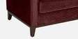 Aelber Velvet 3 Seater Sofa In Wine Red Colour
