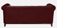 Aelber Velvet 3 Seater Sofa In Wine Red Colour