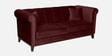 Aelber Velvet 3 Seater Sofa In Wine Red Colour