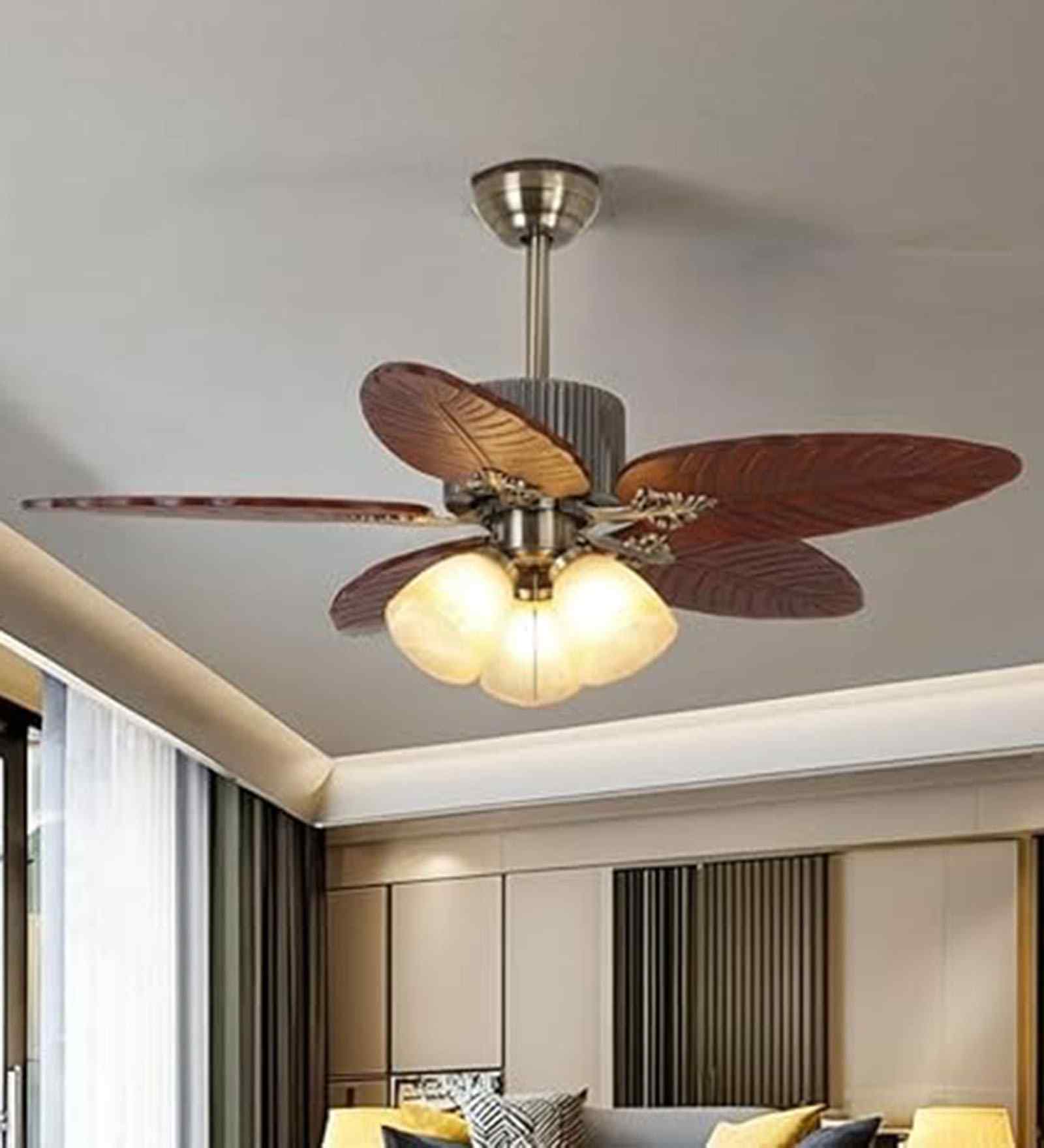 AeroX Smart Fan Brown Metal + Glass , Google & Alexa Remote & App Control AeroX Smart Fan Brown Metal + Glass , Google & Alexa Remote & App Control
