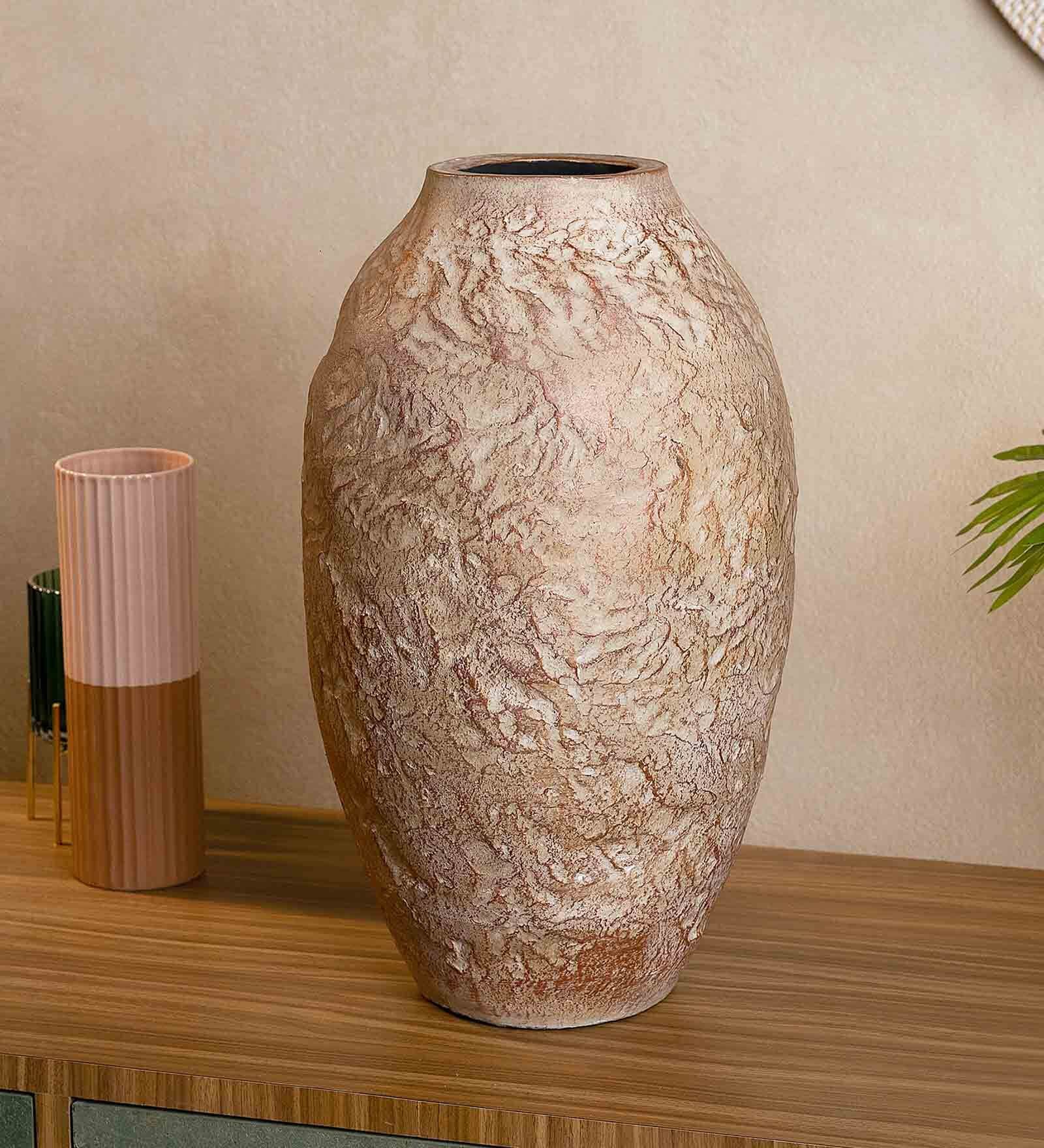 (1Pc) Gold Terracotta Vase For Table Decor