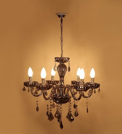 Buy Black Glass Chandelier by Aesthetic Home Solutions Online ...