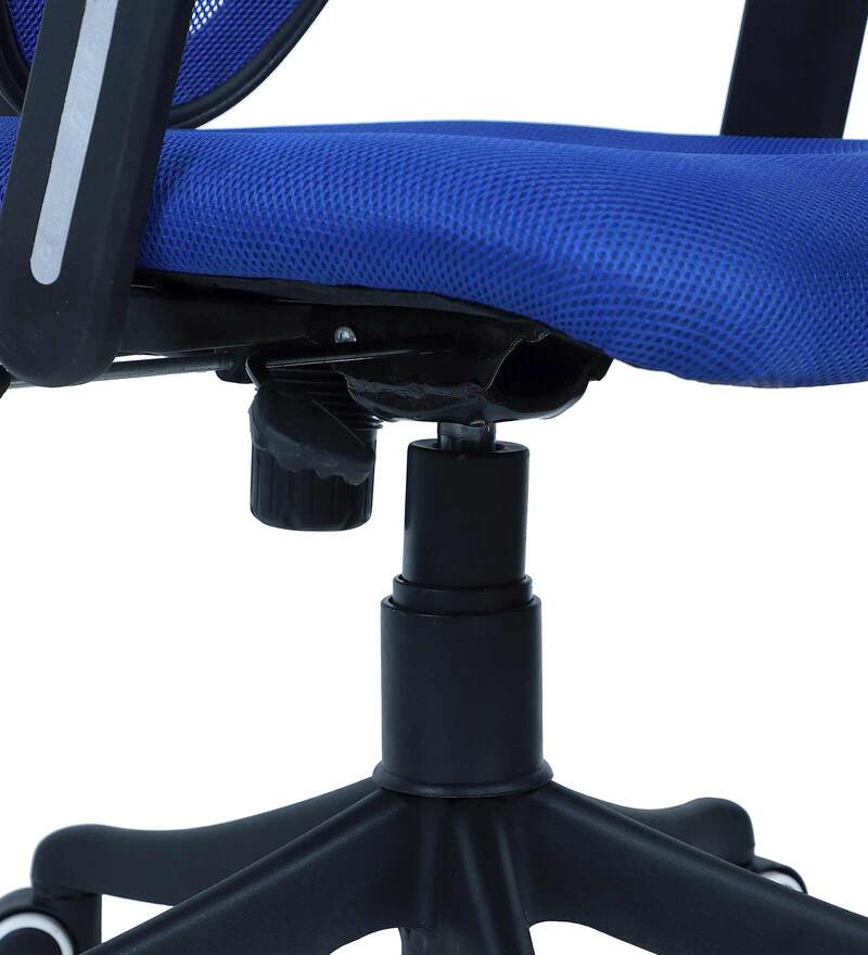 Buy Aero Low Back Ergonomic Chair In Blue Colour By Furniturstation