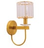 Elania Brass Metal and Glass Wall Sconces