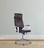 Aegis Leatherette Executive Chair in Brown Colour