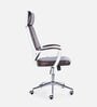 Aegis Leatherette Executive Chair in Brown Colour