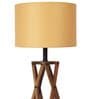 Aera Beige Fabric Shade Table Lamp with Natural Base -