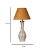 Aera Orange Fabric Shade Table Lamp With Natural Base