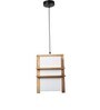 Pravara Aera White Wood Hanging Light