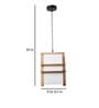 Pravara Aera White Wood Hanging Light