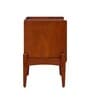 Aeris Solid Wood Bed Side Table In Mahogany Finish