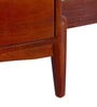 Aeris Solid Wood Bed Side Table In Mahogany Finish
