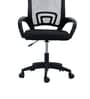 Aero Breathable Mesh Medium Back Ergonomic Chair In Black Colour