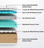 Aero Cool Gel with posture Control Tech Memory Foam 4 Inches King Size Mattress in Beige Colour