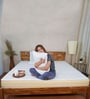 Aero Cool Gel with posture Control Tech Memory Foam 8 Inches Queen Size Mattress in Beige Colour