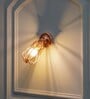 Aeron Industrial Copper Finish Wall Light With Adjustable Head Modern Metal Cage Wall Lamp For Bedroom, Living Room & Hallway (E27 Compatible)