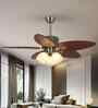 AeroX Smart Fan Brown Metal + Glass , Google & Alexa Remote & App Control