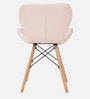 Aesthetic Fabric Iconic Chair in Pink Colour