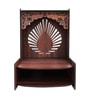 Aesthetic Wooden Temple for Home with Spacious Shelf & Inbuilt Focus Lights