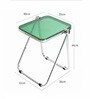 AetherGlace Green Colour Folding Chair With Table