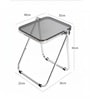 AetherGlace Grey Colour Folding Chair With Table