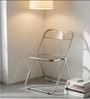AetherGlace Grey Colour Folding Chair With Table