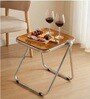 AetherGlace Orange Colour Folding Chair With Table