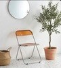 AetherGlace Orange Colour Folding Chair With Table