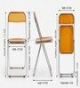 AetherGlace Orange Colour Folding Chair With Table