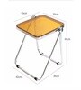 AetherGlace Orange Colour Folding Chair With Table