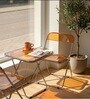 AetherGlace Orange Colour Folding Chair With Table