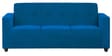 Affan Fabric 3 Seater Sofa in Blue Colour