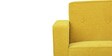 Affan Fabric 3 Seater Sofa in Lemon Yellow Colour