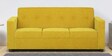 Affan Fabric 3 Seater Sofa in Lemon Yellow Colour