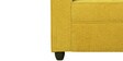 Affan Fabric 3 Seater Sofa in Lemon Yellow Colour