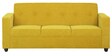 Affan Fabric 3 Seater Sofa in Lemon Yellow Colour
