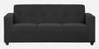 Affan Fabric 3 Seater Sofa in Charcoal Grey Colour