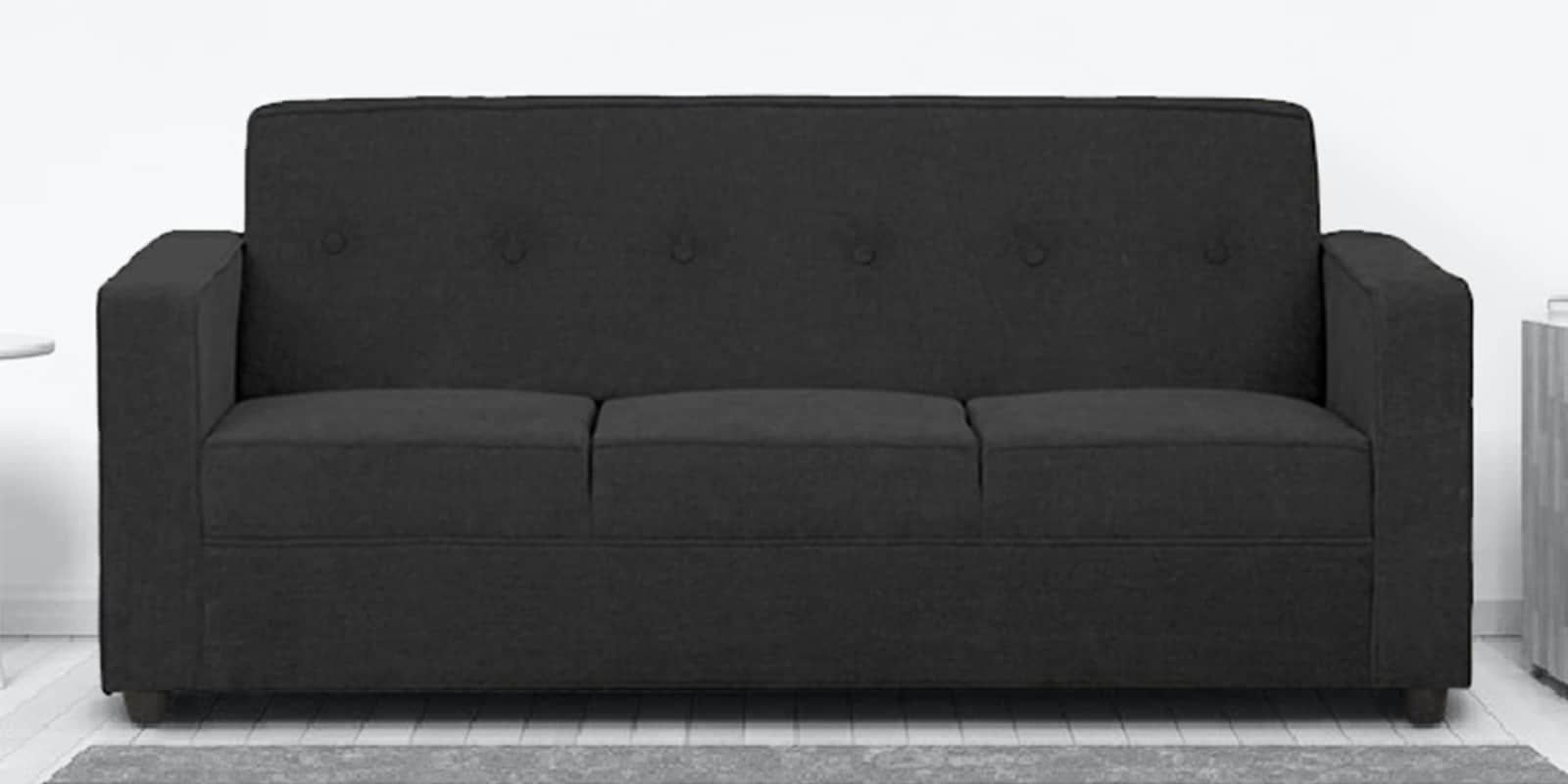 Affan Fabric 3 Seater Sofa in Charcoal Grey Colour